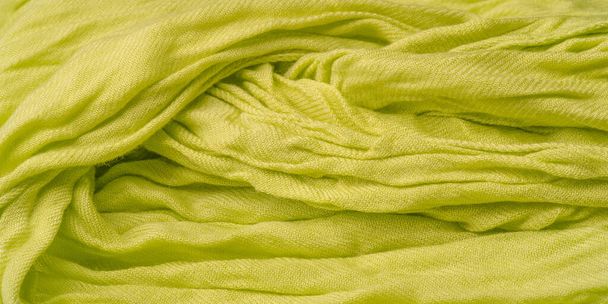 texture, background, pattern, postcard, silk fabric, light green - Photo, Image