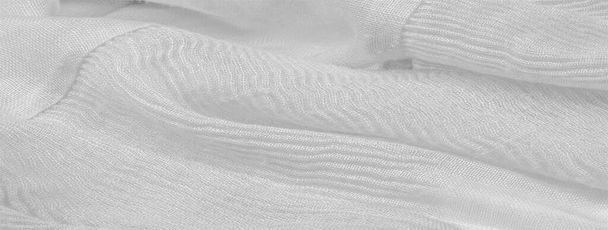 Textura, fondo, patrón, seda blanca corrugado triturado fabr
 - Foto, imagen
