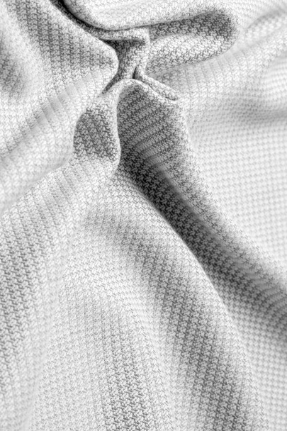 Achtergrond textuur, patroon stof warme wol met gestikt grijs  - Foto, afbeelding