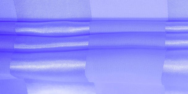 Текстура, фон, синя шовкова смугаста тканина з металевим швом
 - Фото, зображення