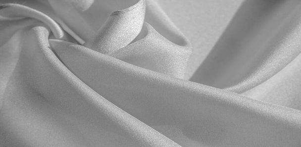 textura, fondo, patrón, tela de seda de color blanco. Esto es...
 - Foto, imagen