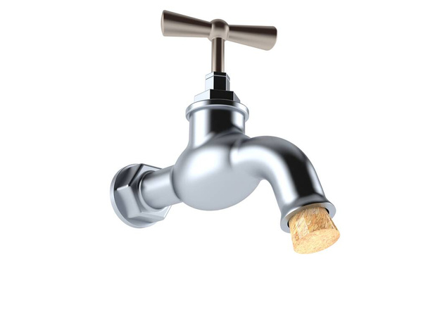Faucet with plug - Photo, Image