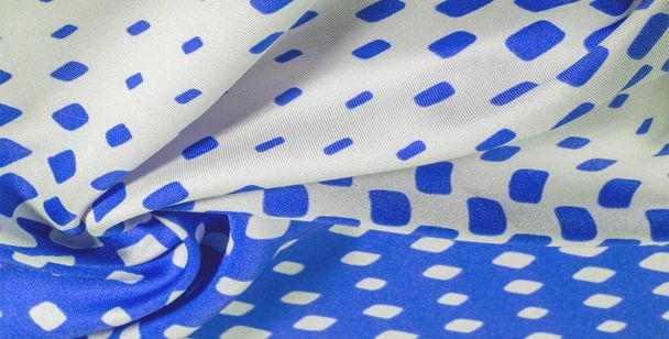 textura padrão de fundo. tecido de seda com um padrão de azul s
 - Foto, Imagem