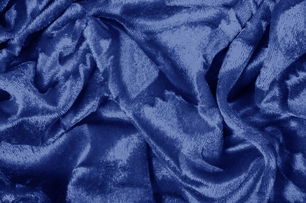 Υφή φόντο μοτίβο Βελή ύφασμα μπλε χρώμα βελούδο είναι s - Φωτογραφία, εικόνα