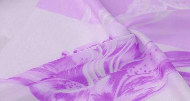 Textura, fondo, patrón, tela de seda, púrpura en plata bac
 - Foto, imagen