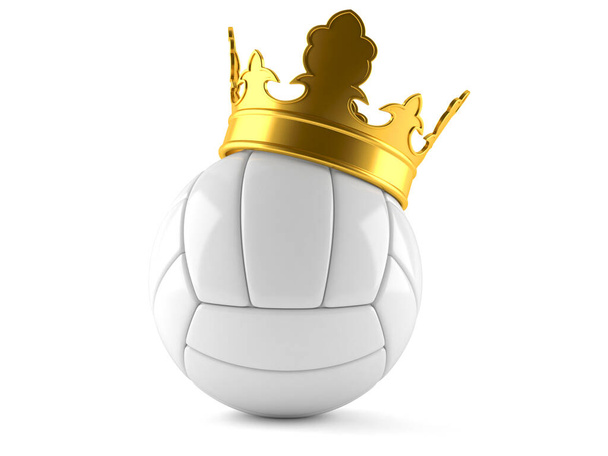 Volleyball with crown - Photo, Image