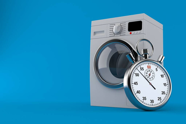 Kronometre ile çamaşır makinesi - Fotoğraf, Görsel