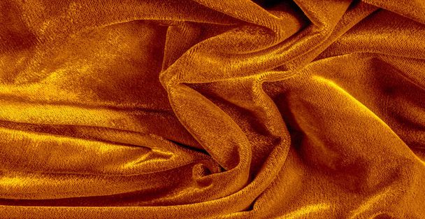 pattern, texture, background, velvet fabric is yellow, It is a b - Photo, Image