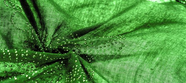 テクスチャ、 背景、パターン、はがき、緑のエメラルドシルク  - 写真・画像
