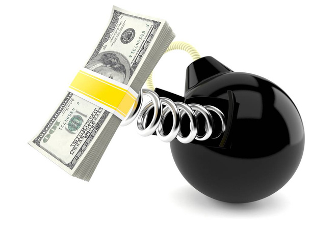 Bom met geld - Foto, afbeelding