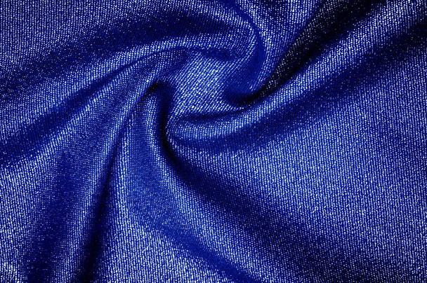 Textura, pozadí, tkanina má jasně modrou, Aqua, azurové c - Fotografie, Obrázek
