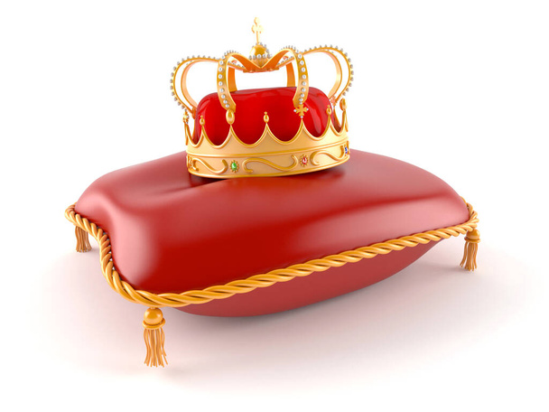 Pillow king with crown - Photo, Image