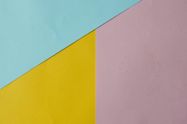 Farklı renkte bir kağıdın renkli arkaplanı - Fotoğraf, Görsel