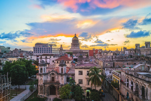 Havanna (Habana) városképe, Kuba fővárosa - Fotó, kép