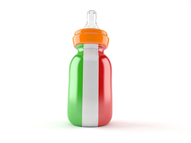 Μπουκάλι για μωρά με σημαία Ιταλίας - Φωτογραφία, εικόνα