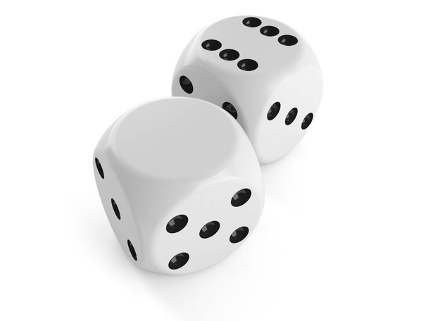 Blank dice - Fotoğraf, Görsel
