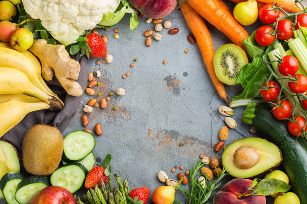 Zdrowa żywność dla zrównoważonej diety alkalicznej - Zdjęcie, obraz