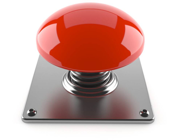 Red push button - Foto, Imagem