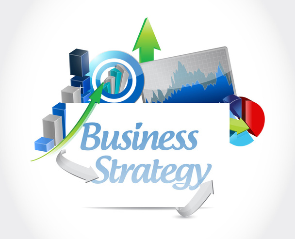 business strategy concept sign illustration design - 写真・画像