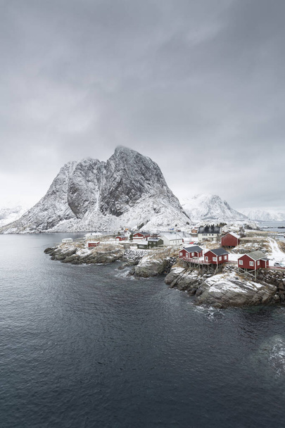 Χειμώνας στα νησιά Lofoten στη Νορβηγία, Ευρώπη - Φωτογραφία, εικόνα