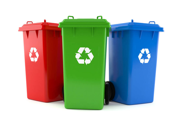 Recycling dustbins - Photo, image