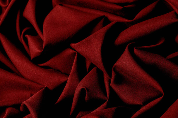 strukturiert, Hintergrund, Muster, rotes Tuch. Elegantes Strickzeug - Foto, Bild