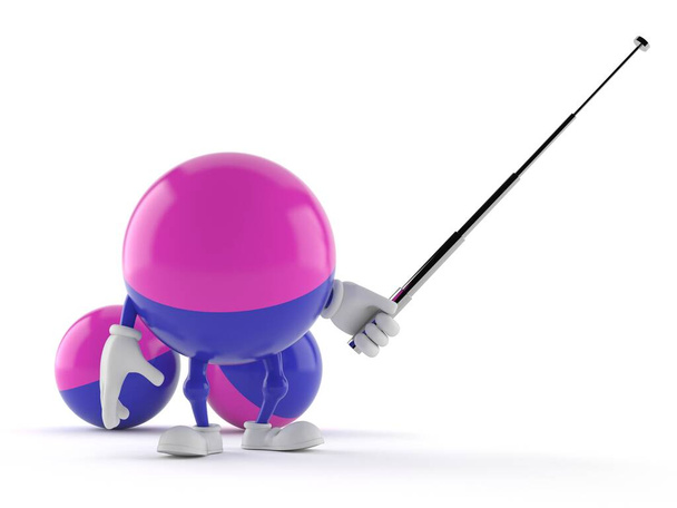 Paintball χαρακτήρα κρατώντας δείκτη ραβδί - Φωτογραφία, εικόνα