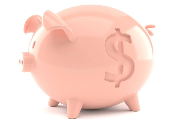 Kumbara Doları para birimi simgesiyle - Fotoğraf, Görsel