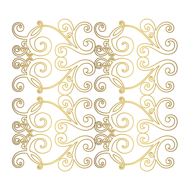 Ornement baroque vintage. Modèle rétro antique acanthe de style. Bordure ornementale - Vecteur, image