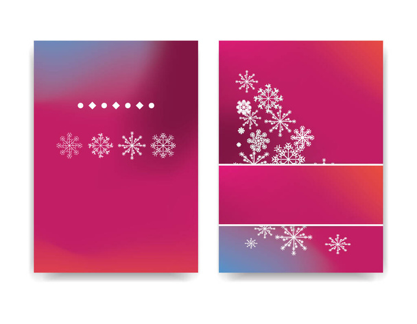 Talvi tausta suunnittelu valkoinen lumihiutale kopioi tilaa
 - Valokuva, kuva