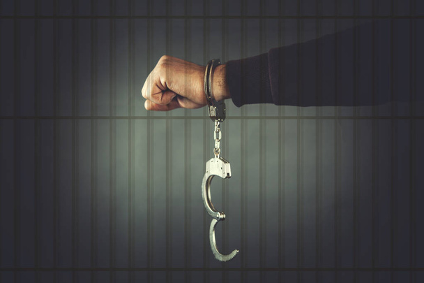 man hand open handcuffs - Photo, image