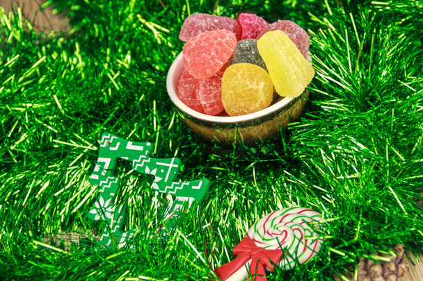 Święta Bożego Narodzenia i Nowy Rok żywności stylowe - Zdjęcie, obraz