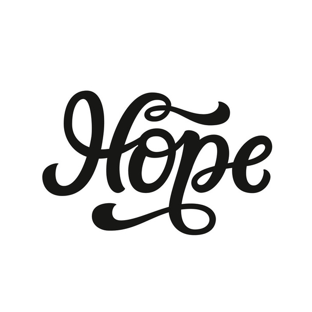 Hope. Hand letterung - ベクター画像