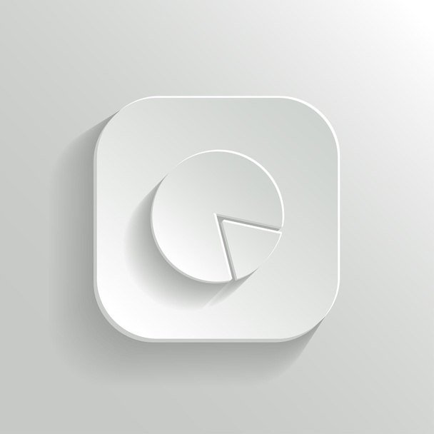 Power icon - vector white app button - Vector, Image
