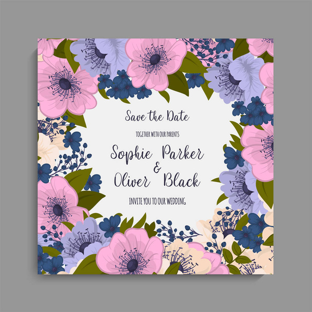 Fond de mariage floral motif floral violet
 - Vecteur, image