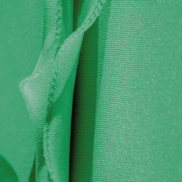 Textúra, háttér, selyem szövet, zöld női kendőt kényelmes - Fotó, kép