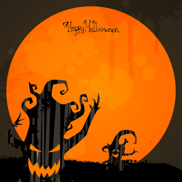 Halloween-Karte - Vektor, Bild