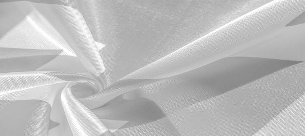 Texture, background, pattern, silk gray and white crepe breath.  - Photo, Image