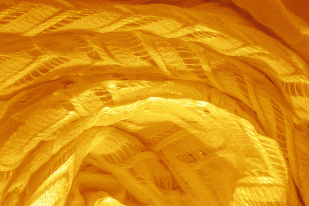 Textura, fondo, patrón, tela de seda, amarillo, encaje en capas
  - Foto, imagen