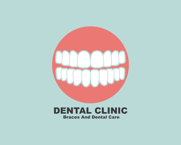 dental clinic icon logo vector illustration design - Vector, Image
