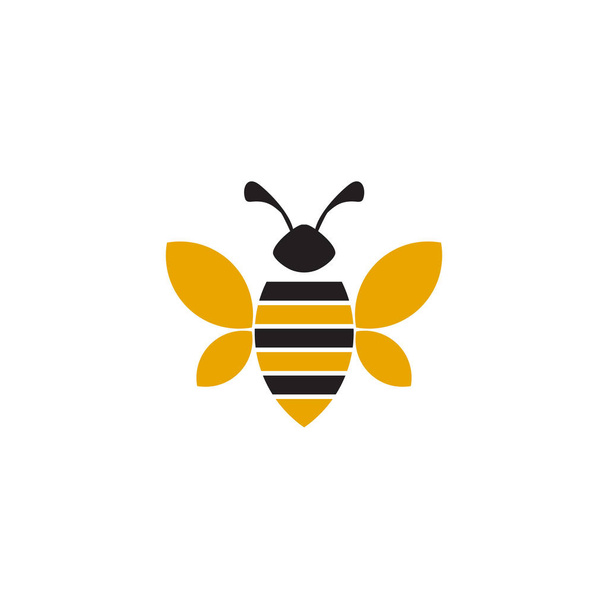Modèle vectoriel de conception de logo icône abeille - Vecteur, image
