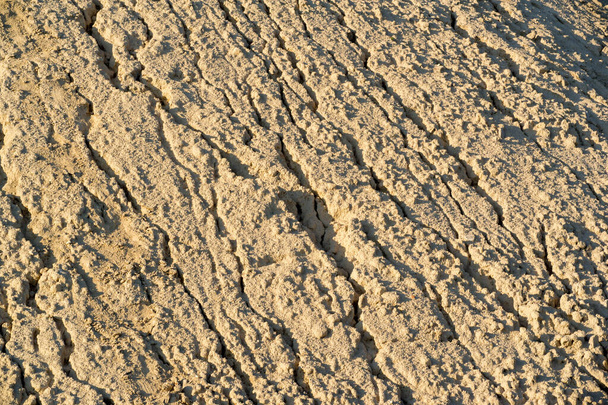 Paisagem verão. Um desenho na areia criada pela água e ganhar
 - Foto, Imagem