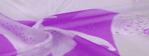 TTexture, background, pattern, silk fabric, Purple on Silver bac - Foto, Imagen