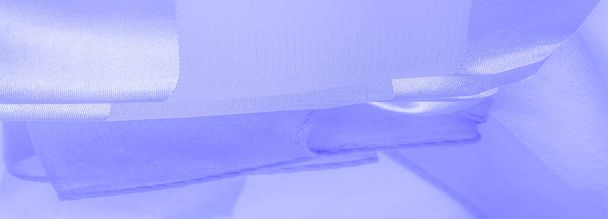 Textúra, háttér, kék selyem csíkos szövet fémes sh - Fotó, kép