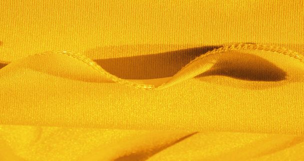 Texture, fond, tissu de soie, mouchoir jaune pour femme ; D
 - Photo, image