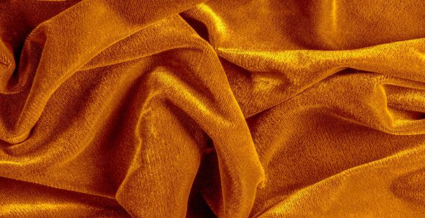 pattern, texture, background, velvet fabric is yellow, It is a b - Foto, Imagen