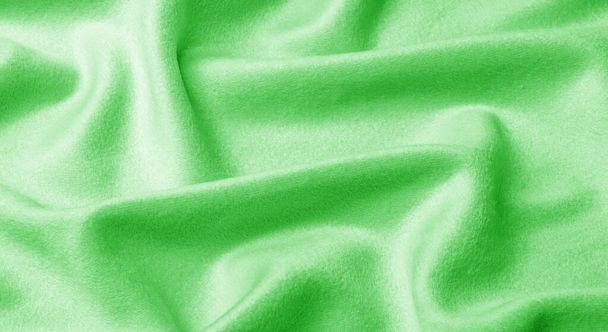 Textuur, achtergrond, patroon. Doek warme wol is groen, dik Wi - Foto, afbeelding