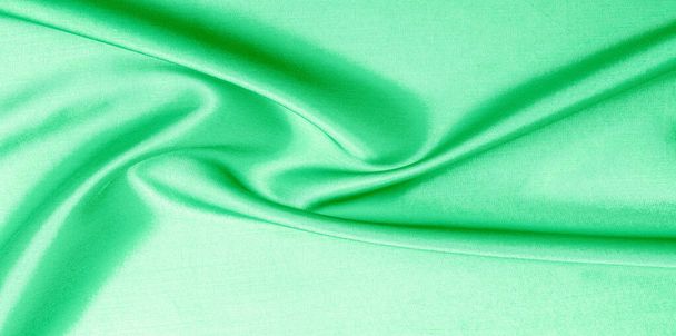 minta, háttér, mintázat, textúra, zöld selyem szövet. Ez a sz - Fotó, kép