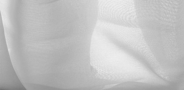 texture background pattern. White silk fabric with a subtle matt - Photo, Image