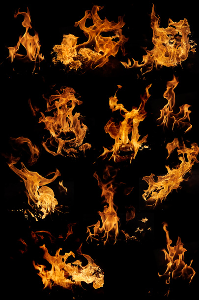 Isolated flames - set - Photo, Image